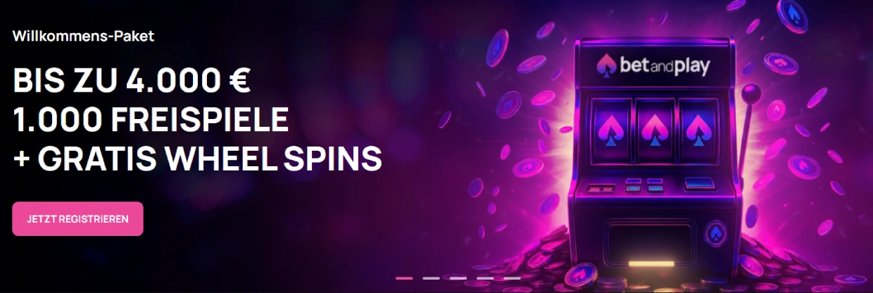 BetandPlay – Online Casino mit größtem Willkommensbonus 2026